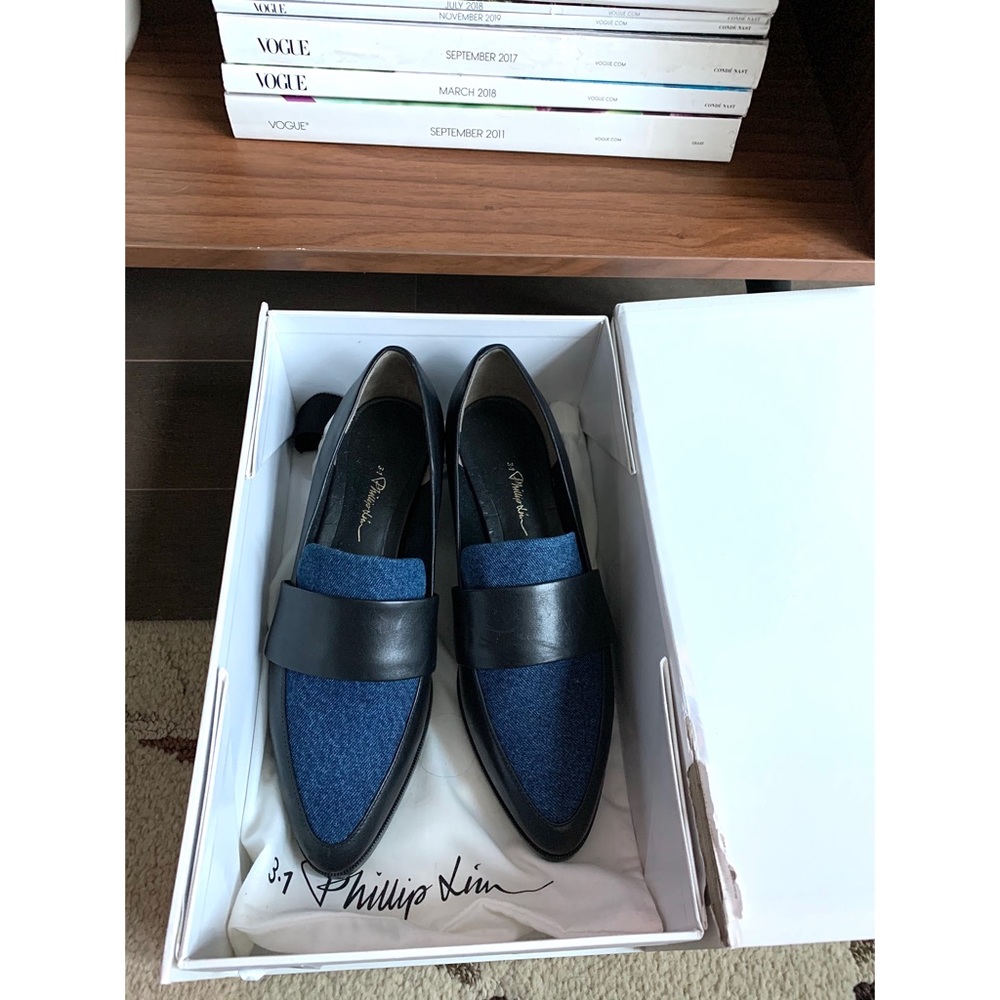 3.1 Phillip Lim Quinn Denim & Leather Loafer